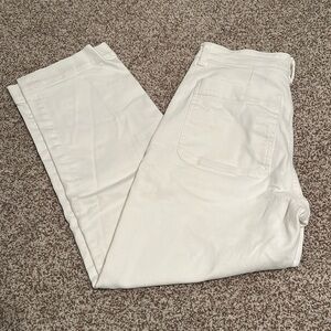NWOT Everlane straight leg white jeans, size 2